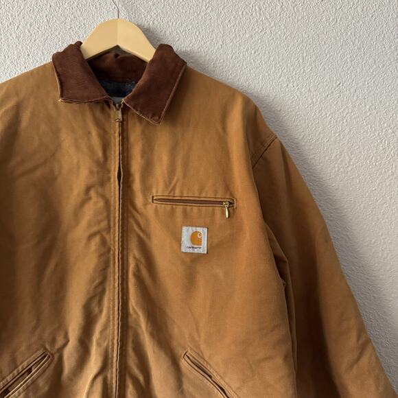Vintage Carhartt Detroit Jacket Tan 48 Tall - Picture 3 of 5